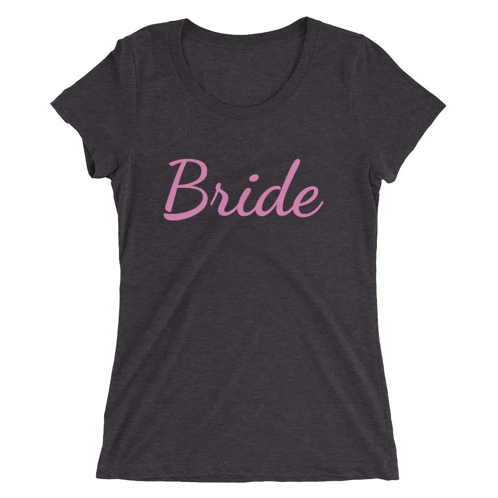 Bride/ Customizable Text Shirt, Women's Tee, Premium Ladies' Short Sleeve T-Shirt (US Size: S-2XL)