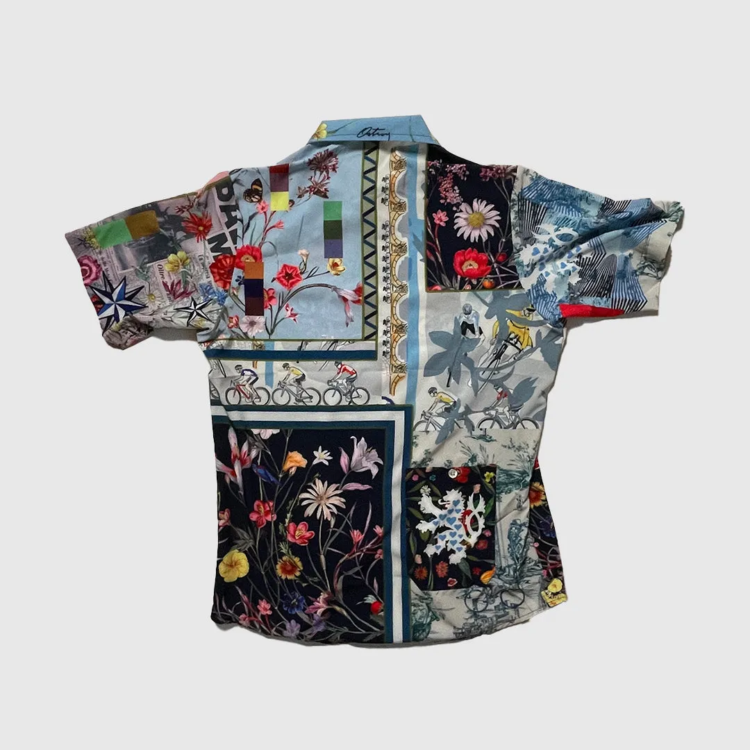 Everything Bagel Resort Shirt Upcycle
