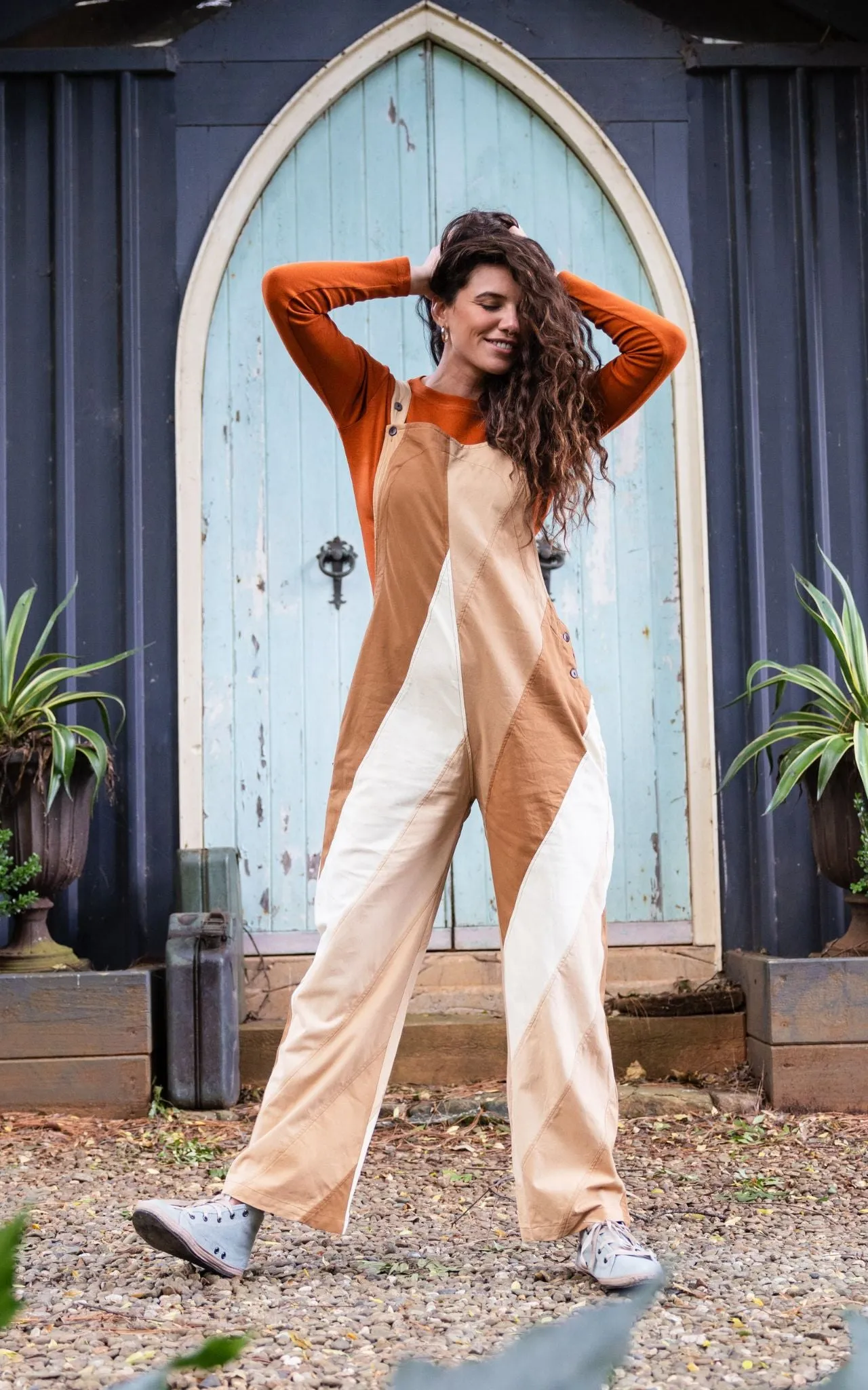 Freya Overalls - Tan