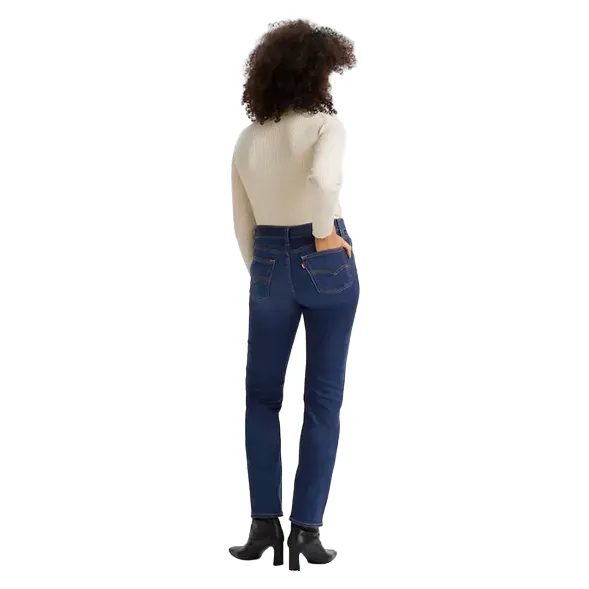 Levi's pantalone jeans da donna dritti a vita alta 724 188830304 blu