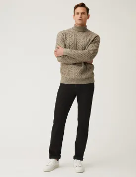 Marks & Spencer Straight Stretch Jeans, Black