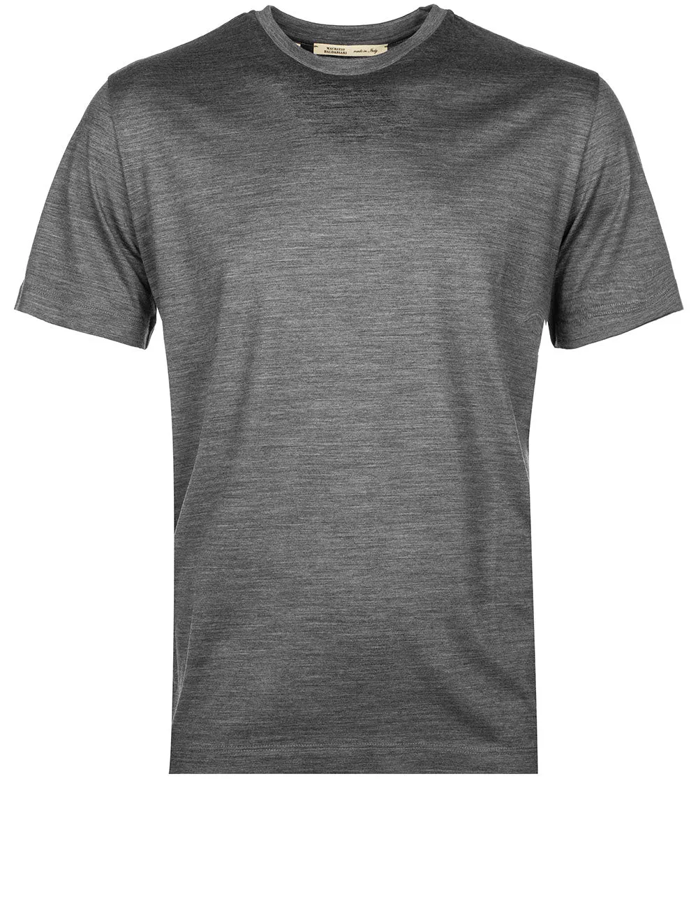 Short Sleeve Wool T-shirt Grey