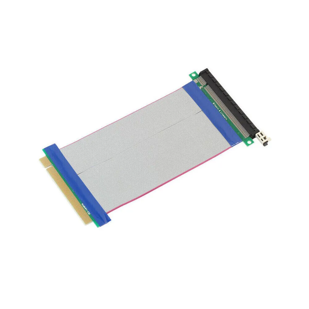US 1-2 Pc PCI-E Express 16X-16X Power Riser Extender Card Molex IDE Ribbon Cable