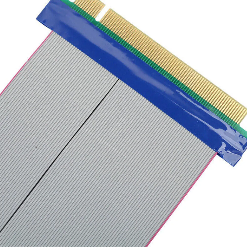 US 1-2 Pc PCI-E Express 16X-16X Power Riser Extender Card Molex IDE Ribbon Cable